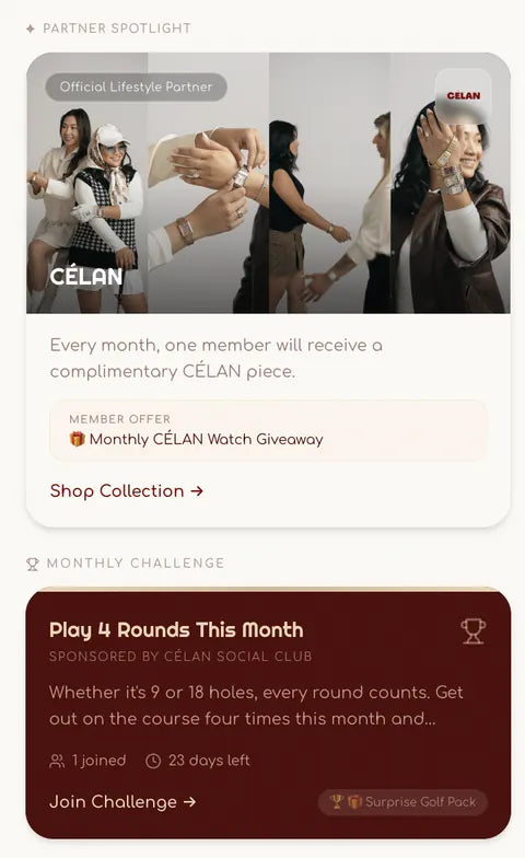 Monthly Challenge screen showing Play 4 Rounds This Month